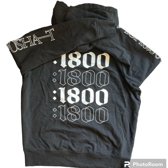 Pusha T 1800 X 1800 Tequila Black Pullover Hoodie Size Medium - Picture 2 of 5